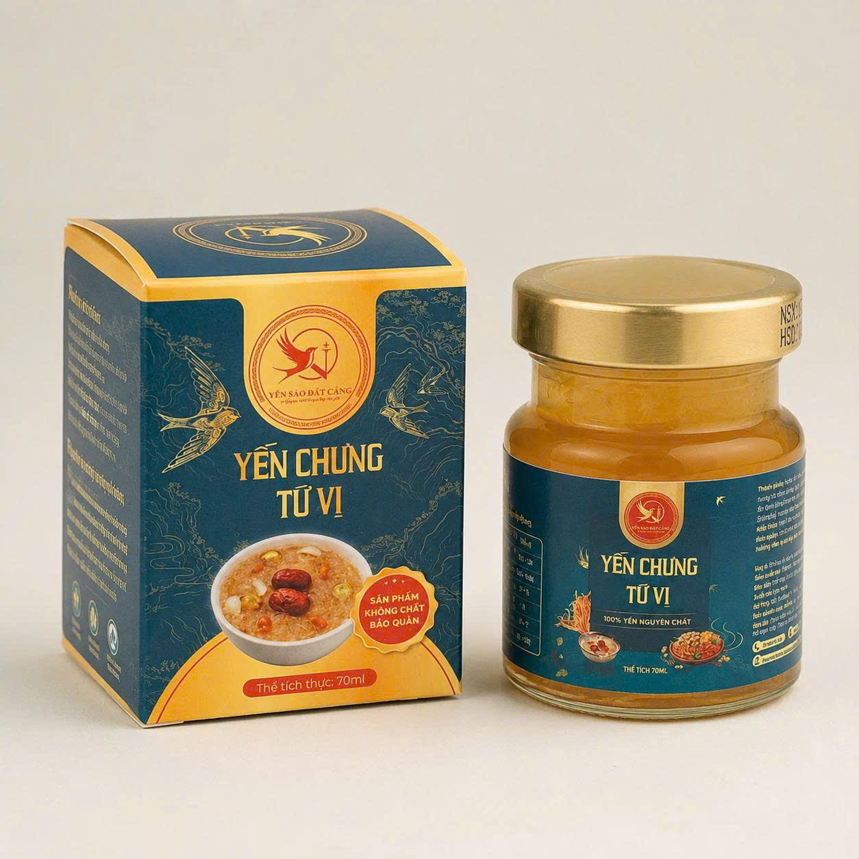 Yến Chưng Tứ Vị Hũ 70ml